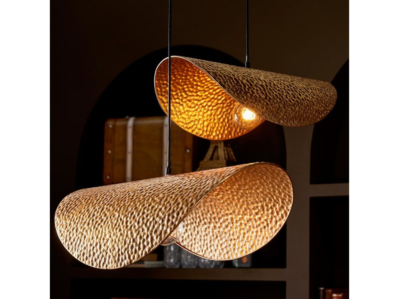  Lampe suspension design carl 51cm doré  - Conforama D
