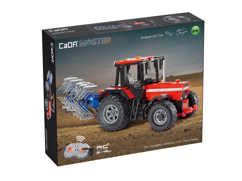  Cada tracteur avec charrue 1:17 2,4ghz bricks 402908 - Conforama C