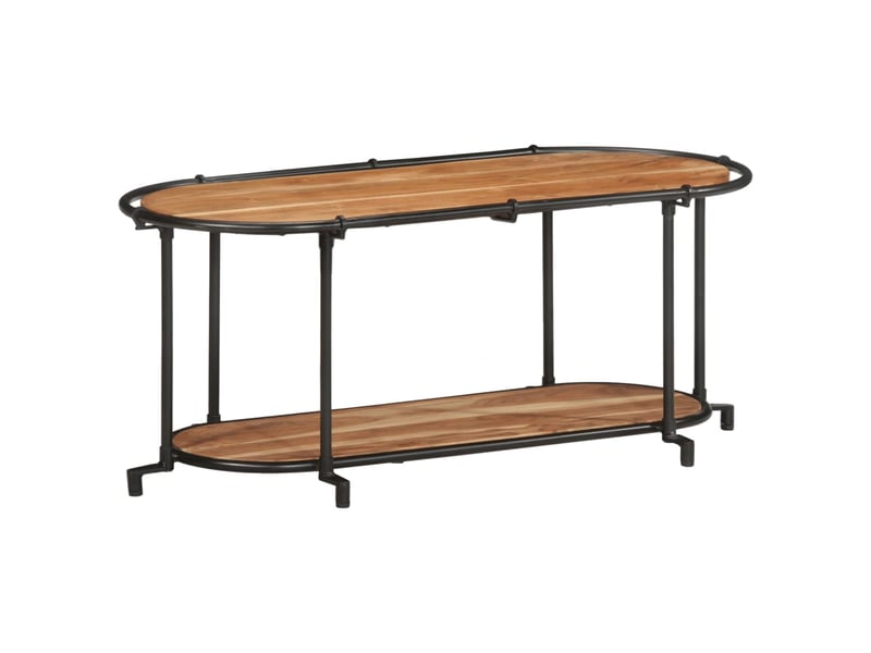  Meuble tv - banc tv - meuble de rangement 100x42x40 cm bois d'acacia massif  - Conforama C