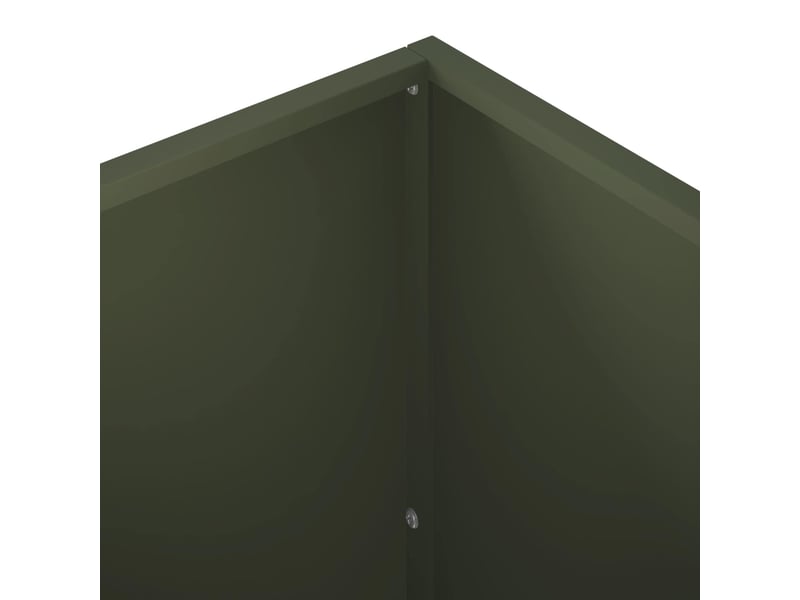  Jardinière - cache-pot de jardin vert olive 80 x 40 x 40 cm  - Conforama E