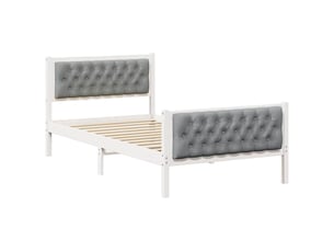 Lit simple 100x200 cm    coloris blanc