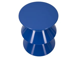 Table d'appoint zag en métal bleu cobalt