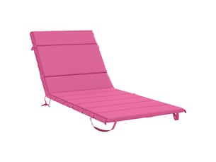 Coussin de transat, coussin pour bain de soleil gemert 100 % polyester rose 200 x 80 x 3 cm cf56186