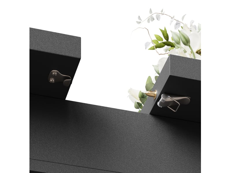Table à manger extensible 120-160x80 cm - table ovale pour cuisine et salon, mdf noir  - Conforama R