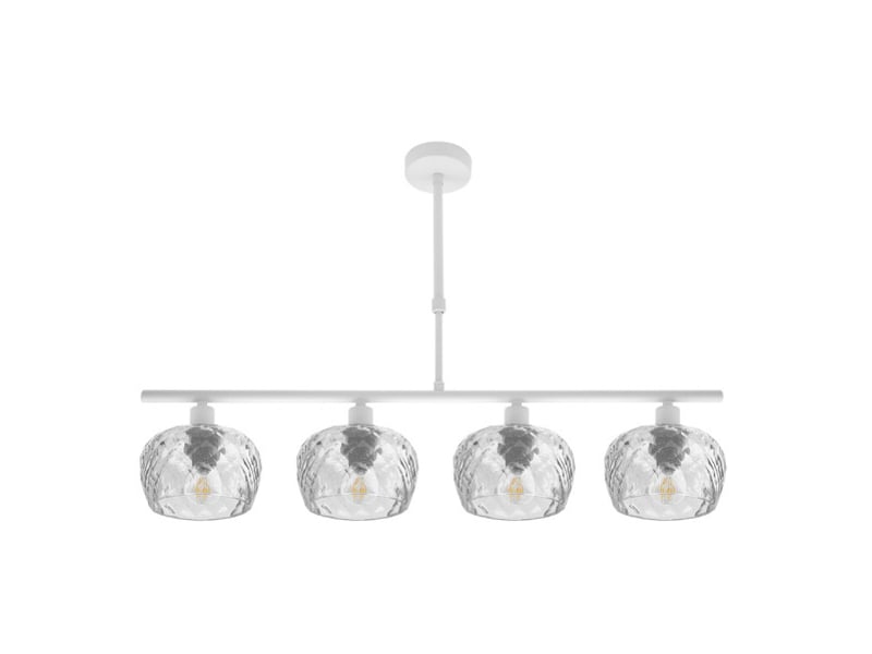  Fabrilamp estela, lampe, moderne, 4 x e14, blanc, 45-57 x 75 x 13 cm 196854001 - Conforama A