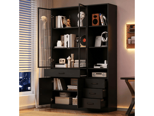 Vitrine coloris noir    - 35 cmx200 cm