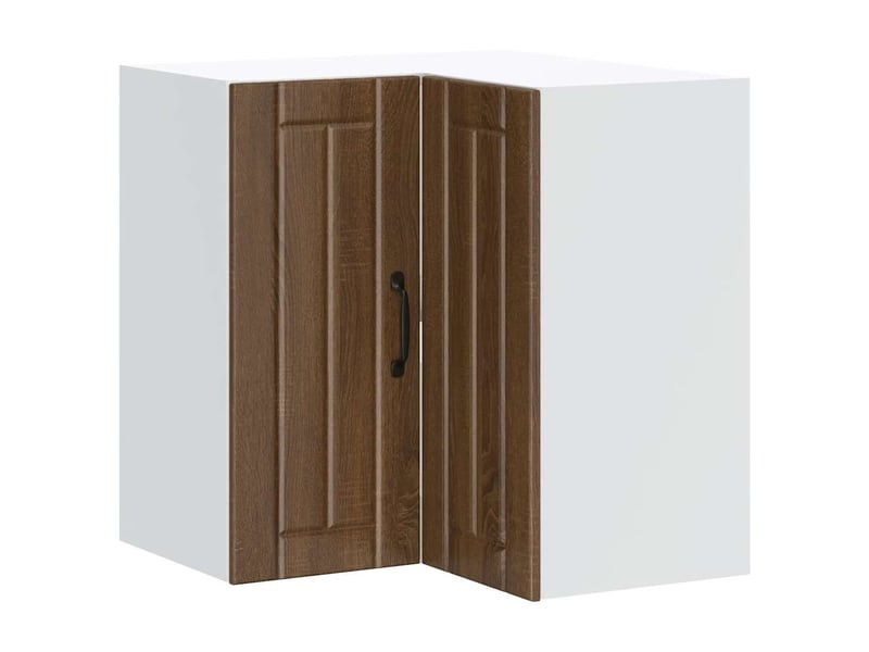 Armoire d'angle murale de cuisine lucca chêne marron - Conforama A