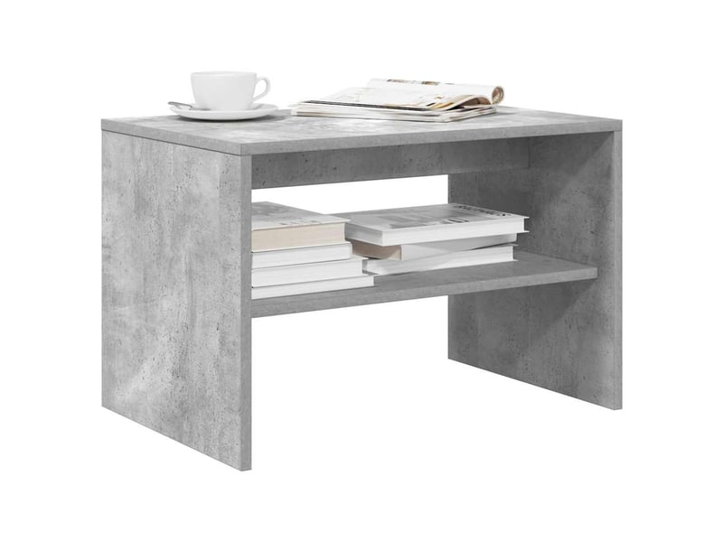  Meuble tv - banc tv - meuble de rangement gris béton 60x40x40 cm bois d'ingénierie  - Conforama B