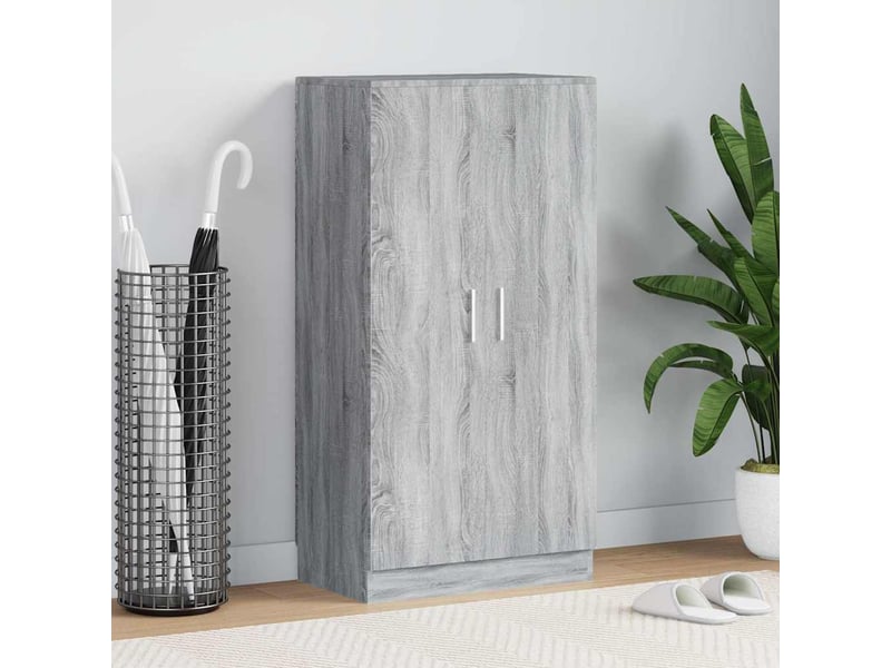  Meuble à chaussure, armoire à chaussures sonoma gris 55x35x108 cm bois d'ingénierie  - Conforama B