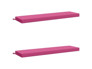 Lot de 2 coussins de banc, coussins d'assise soest 100 % polyester rose cf57351