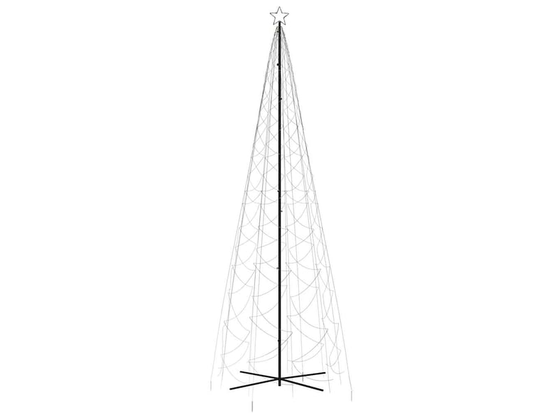 Sapin de noël - arbre de noël cône 1400 led blanc chaud 160x500 cm - Conforama C
