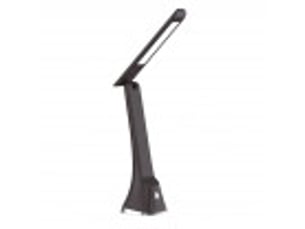 Fabrilamp anhidrita lampe de bureau led noirchrome 5 w 400 lm 4000 k, tactile et pliable