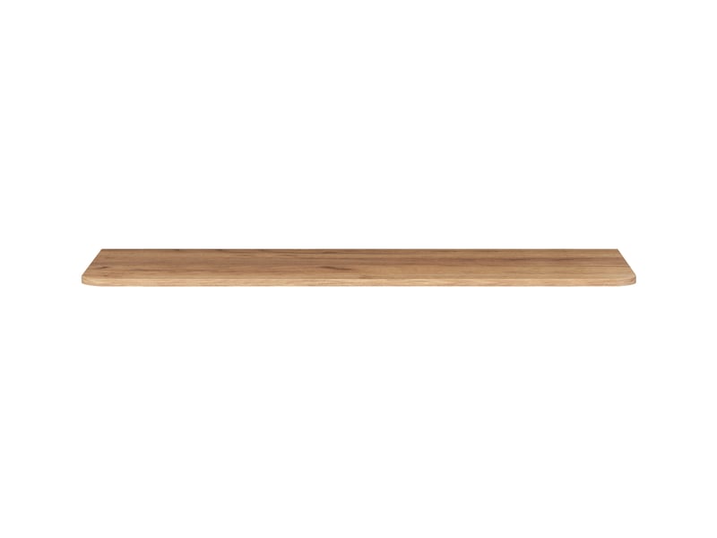  Plan de travail linea 120 cm chêne craft d'or pour meuble de salle de bain avec angles arrondis  - Conforama D