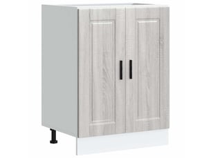 Meuble de rangement, armoire de cuisine porto sonoma gris bois d'ingénierie shl5562