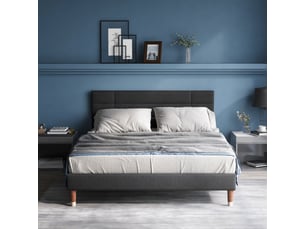 Lit 2 places 140x200 cm REDOM   coloris gris