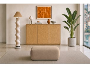 Pouf / repose pied <strong>CASANOVA</strong> <strong></strong> marron