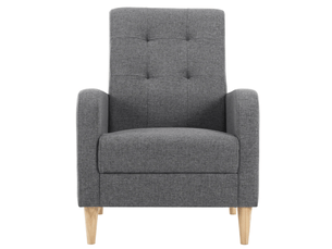 Fauteuil fixe <strong>HAUSS SPOLE</strong> <strong></strong> Tissu gris vendu A l'unité