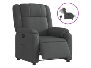 Fauteuil relax électrique  <strong></strong> Tissu gris