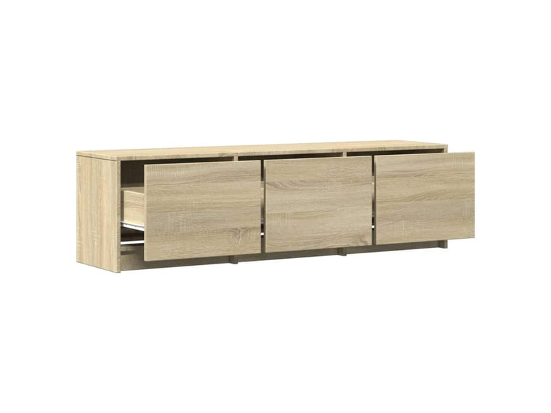 Meuble tv - banc tv - meuble de rangement sonoma bois d'ingénierie - Conforama D