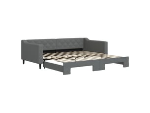 Lit simple 100x200 cm coloris gris