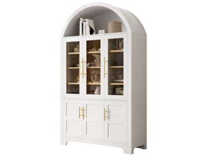 Buffet 6 porte(s) 0 tiroir(s) REDOM - 110 cm coloris blanc