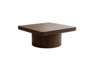 Table basse carré(e) coloris bois foncé ELVMI - 78 cmx78 cm