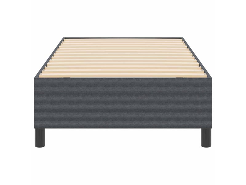  Lit simple- lit adulte -  cadre de lit plateforme gris foncé 90 x 190 cm  - Conforama D
