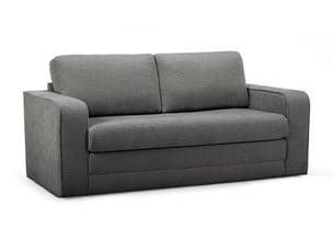 Canapé droit convertible BOBOCHIC COME 2 places Tissu gris