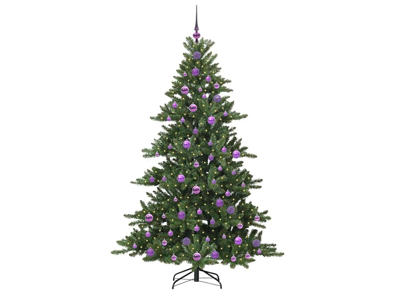  Sapin de noël artificiel, arbre de noël à branches articulées vert 180 cm shl5422  - Conforama C