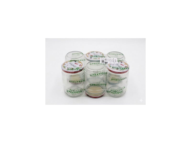  Bocaux en verre stérilisables 500 ml twist-off pack de 6 ø82 mm AABYG82621 - Conforama C
