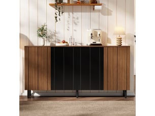 Buffet 4 porte(s) - 160 cm coloris marron