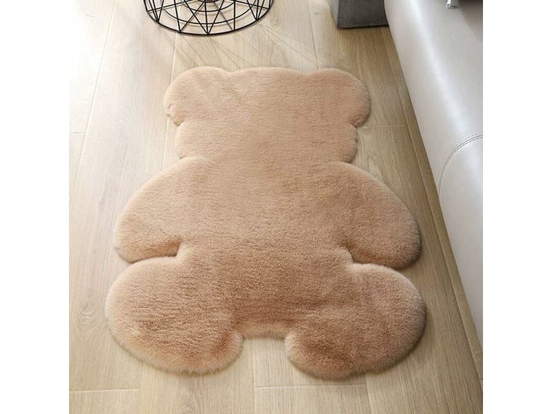  Tapis de zone lavables rond duveteux grands coussinets protecteurs tapis pour enfants pour salon chambre bebe tapis de chambre d'enfant 90 x 120 cm  - Conforama A