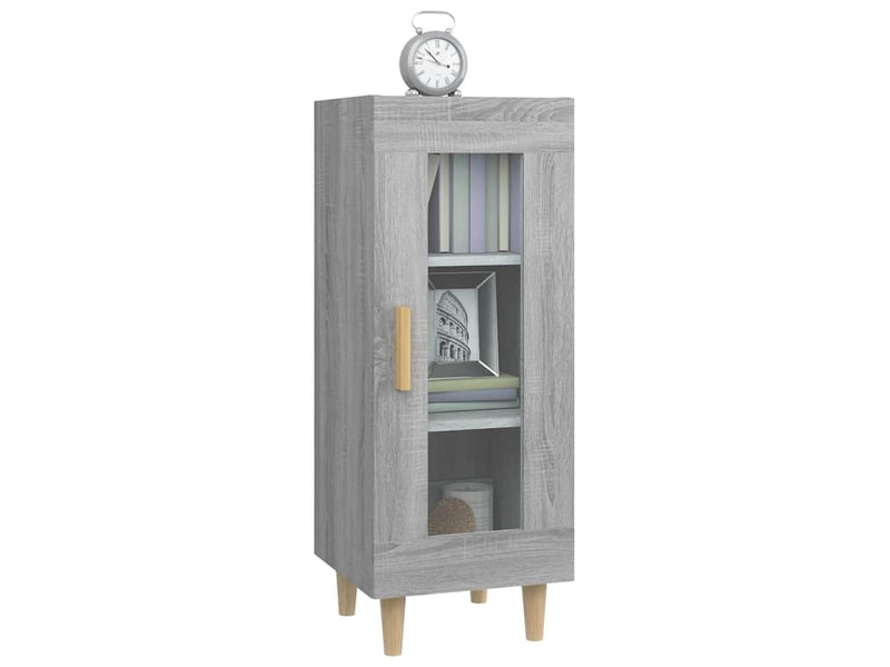  Buffet - bahut - meuble de rangement sonoma gris 34,5x34x90 cm bois d'ingénierie  - Conforama D