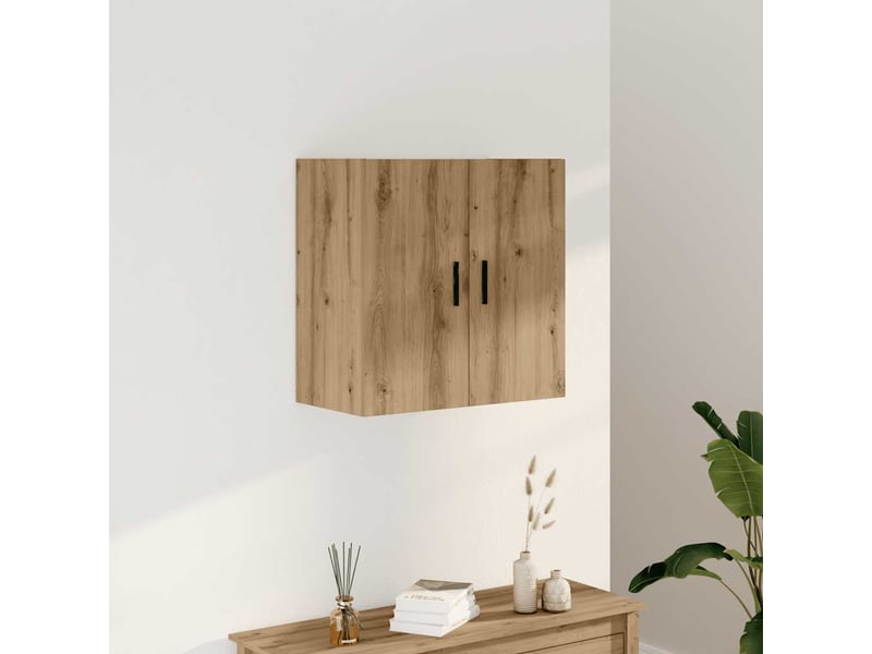 Armoire murale salon chêne artisanal 60x31x60cm bois d'ingénierie shl4529  - Conforama B