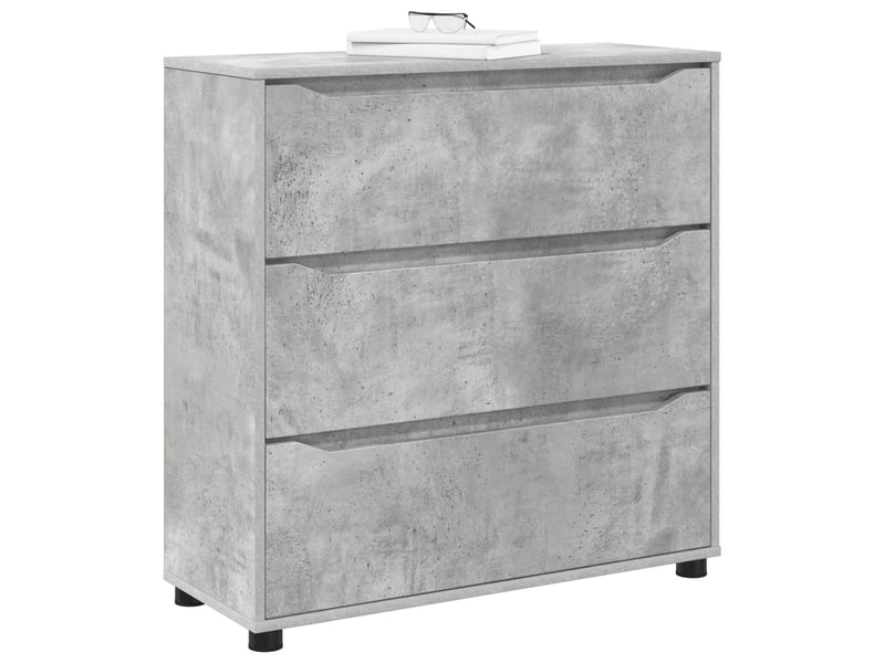  Armoire de rangement, commode de rangement 80 x 31 x 81 cm bois d'ingénierie shl294  - Conforama C