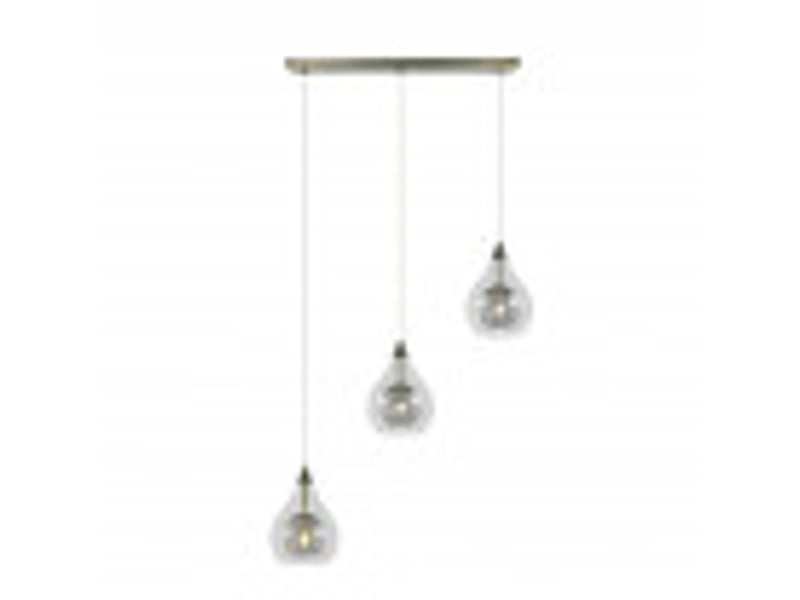  Fabrilamp lhasa, suspension, moderne, 3 x g9, cuir, 30-148 x 65 x 65 cm 154093014 - Conforama D