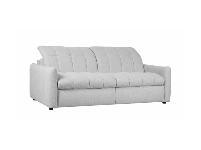  Canapé roma 2 places convertible avec relax électrique en tissu - gris clair ROMA - Conforama E