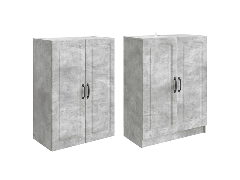  Buffet - ensemble de meubles 2 pc gris béton bois d'ingénierie  - Conforama D