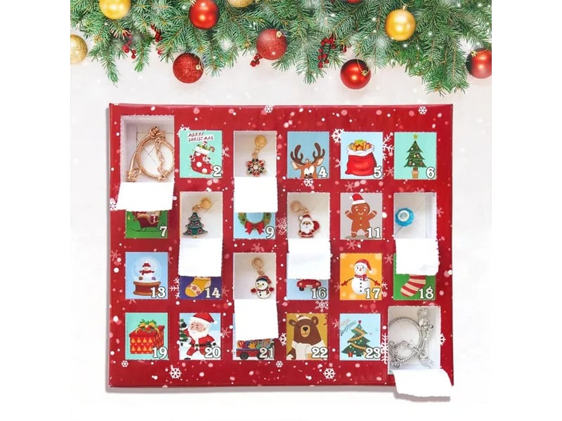  Calendrier de l'avent 2026 fille – 24 jours de bijoux et bracelets à créer, kit créatif pour enfant de 5 à 14 ans  - Conforama C