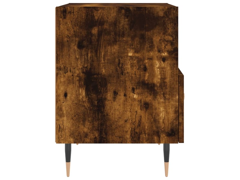  Table de chevet - cabinet de chevet - table de nuit chêne fumé 40x35x47,5 cm bois d’ingénierie  - Conforama D