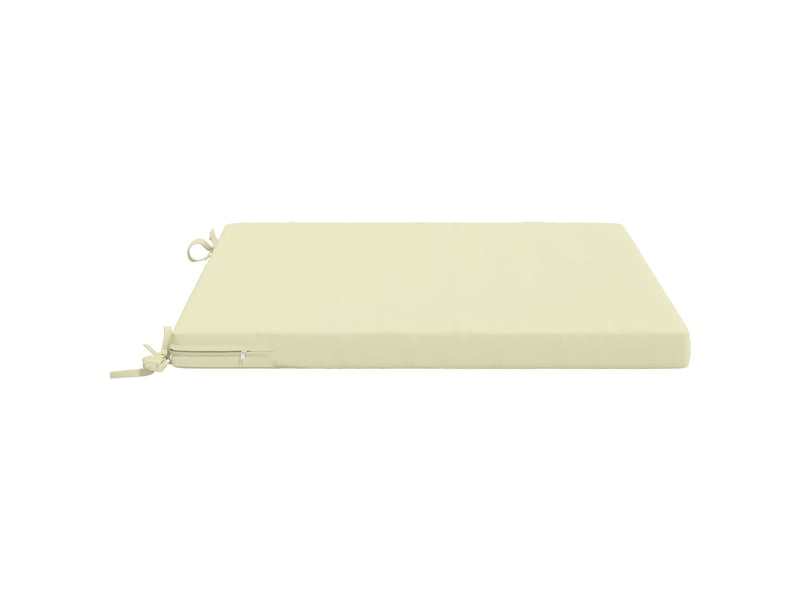  Lot de 4 coussins de siège, coussins d'assise soest 100 % polyester crème cf60364  - Conforama D