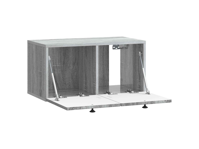  Meuble tv - banc tv - meuble de rangement mural sonoma gris 59,5 x 31 x 30 cm bois d'ingénierie  - Conforama E