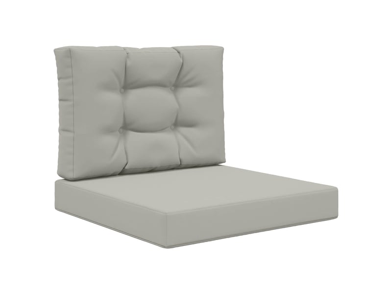  Coussin de canapé d'extérieur, coussin de chaise polyester gris 60 x 60 cm cf54089  - Conforama A