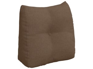 Coussin de dos, coussin de dossier marron 45 x 24 x 50 cm tissu cf54807