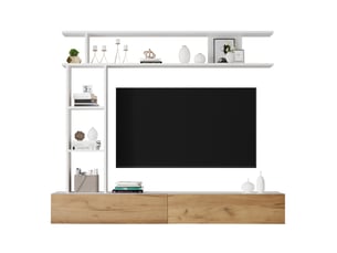 Meuble tv coloris blanc 35 cm <strong>OKWISH</strong> <strong></strong>
