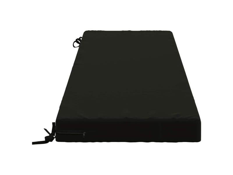 Coussin de banc, coussin d'assise, coussin de canapé soest 100 % polyester noir 140 x 50 x 8 cm cf53420 - Conforama D