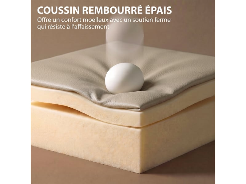  Fauteuil releveur électrique massage vibration et chaleur, fauteuil relax électrique en pu, dossier inclinable, gris  - Conforama R