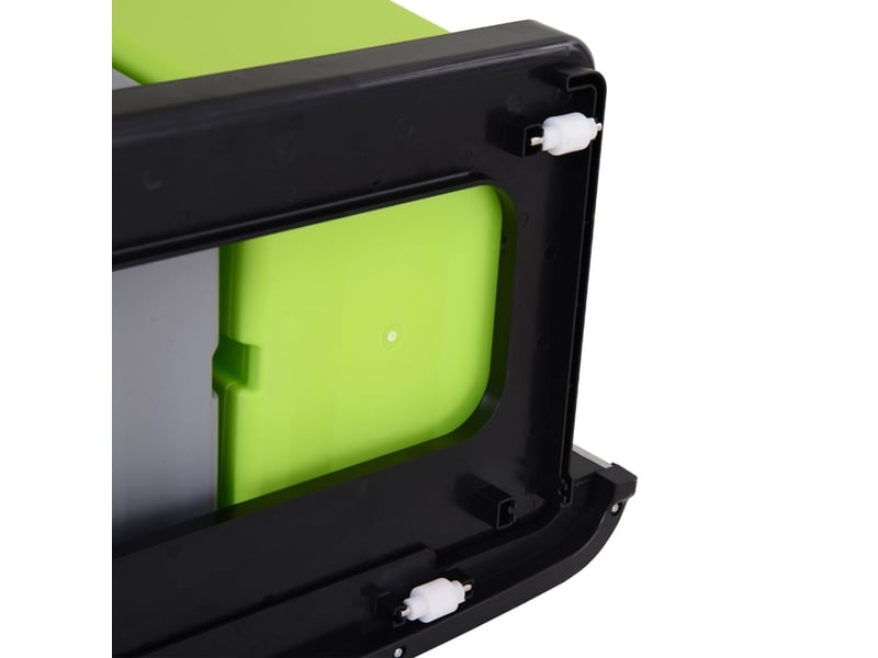  Poubelle automatique à capteur 42x30x81 cm tri des déchets métal argent  - Conforama C