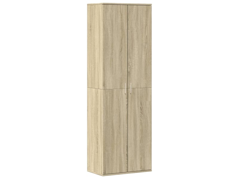 Buffet haut, meuble de rangement salon chêne sonoma 60x35x180 cm bois d'ingénierie - Conforama A