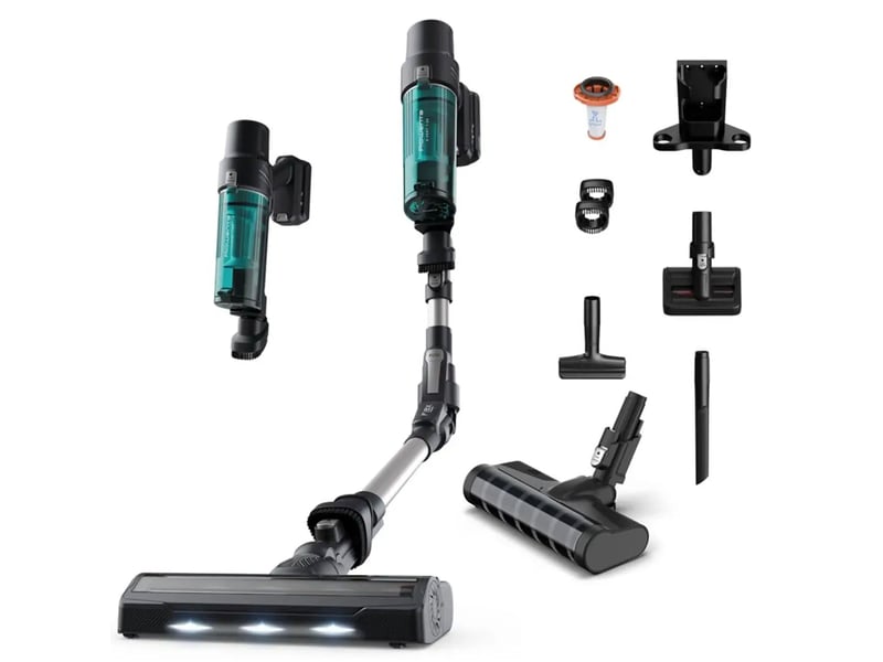  Rowenta - aspirateur balai 2 en 1 rechargeable 18v noirvert  rh6a82wo - x-pert flex 7.60 RH6A82WO - Conforama A